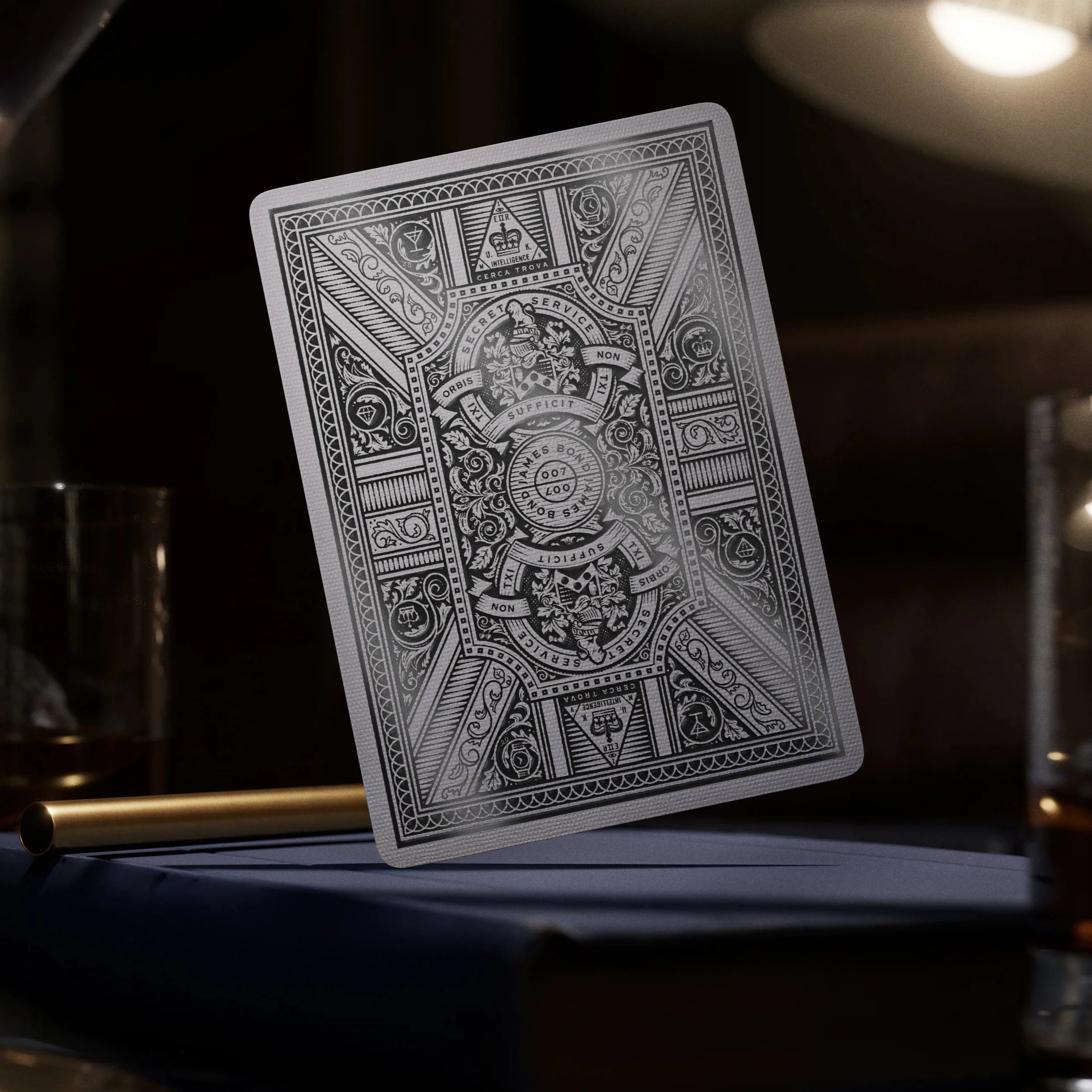 James Bond Silver Edition Playing Cards - Premium Casino Quality, Gift for Poker & Blackjack Lovers - Perfect for Game Nights, Parties & Collectors