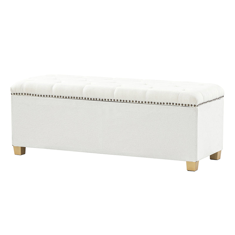 Versatile Minimalist Storage Bench with Removable Fabric Cover - Modern Entryway, Bedroom & Living Room Organizer - Perfect for Shoes, Blankets & Home Decor Storage