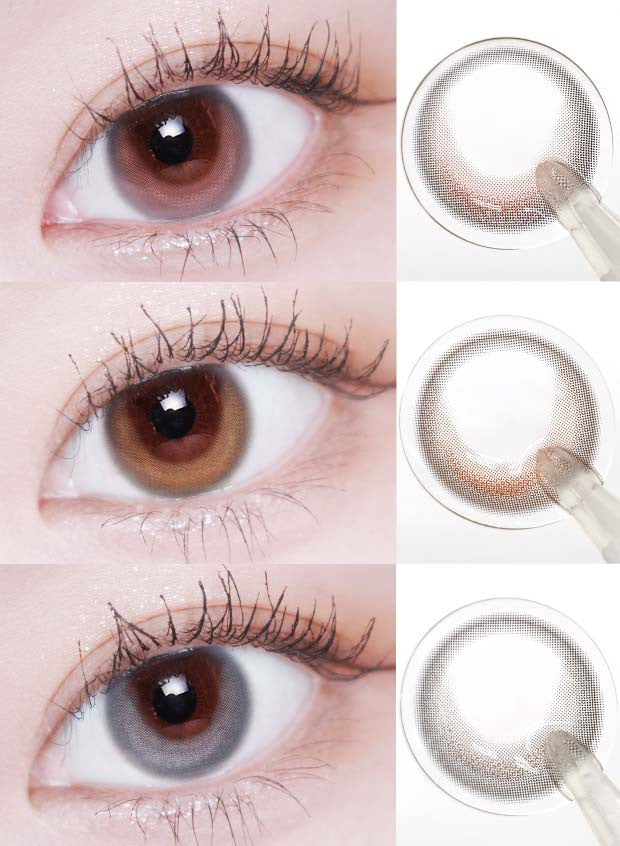 RoseMoon Silicone Hydrogel Contact Lenses (2-Pack) - Soft & Breathable for Daily Wear, Gray Color - Buy 1 Get 1 Free - Perfect for Cosplay, Halloween & Costume Parties