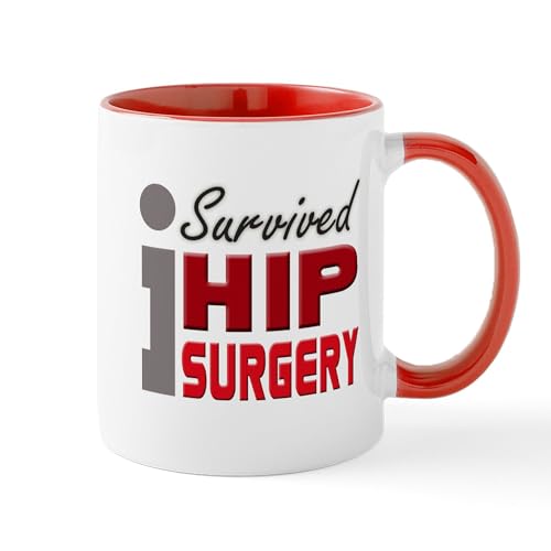 White/Red Inside - Hip Surgery Survivor Mug