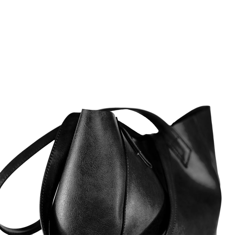 Canussa Classic Black Tote Bag - Stylish & Durable for Work, Travel & Everyday Use