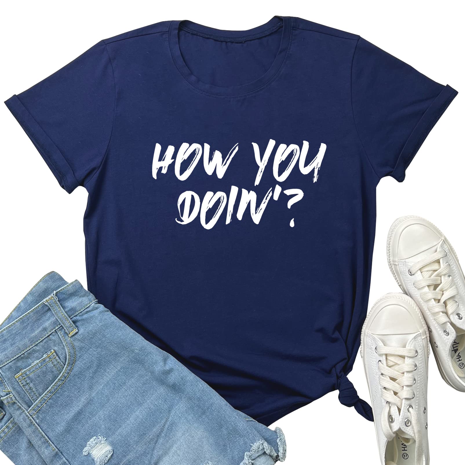 ROSEPARK Women's Graphic T-Shirts - Cute Soft Cotton Tees for Casual Wear, Street Style & Everyday Outfits