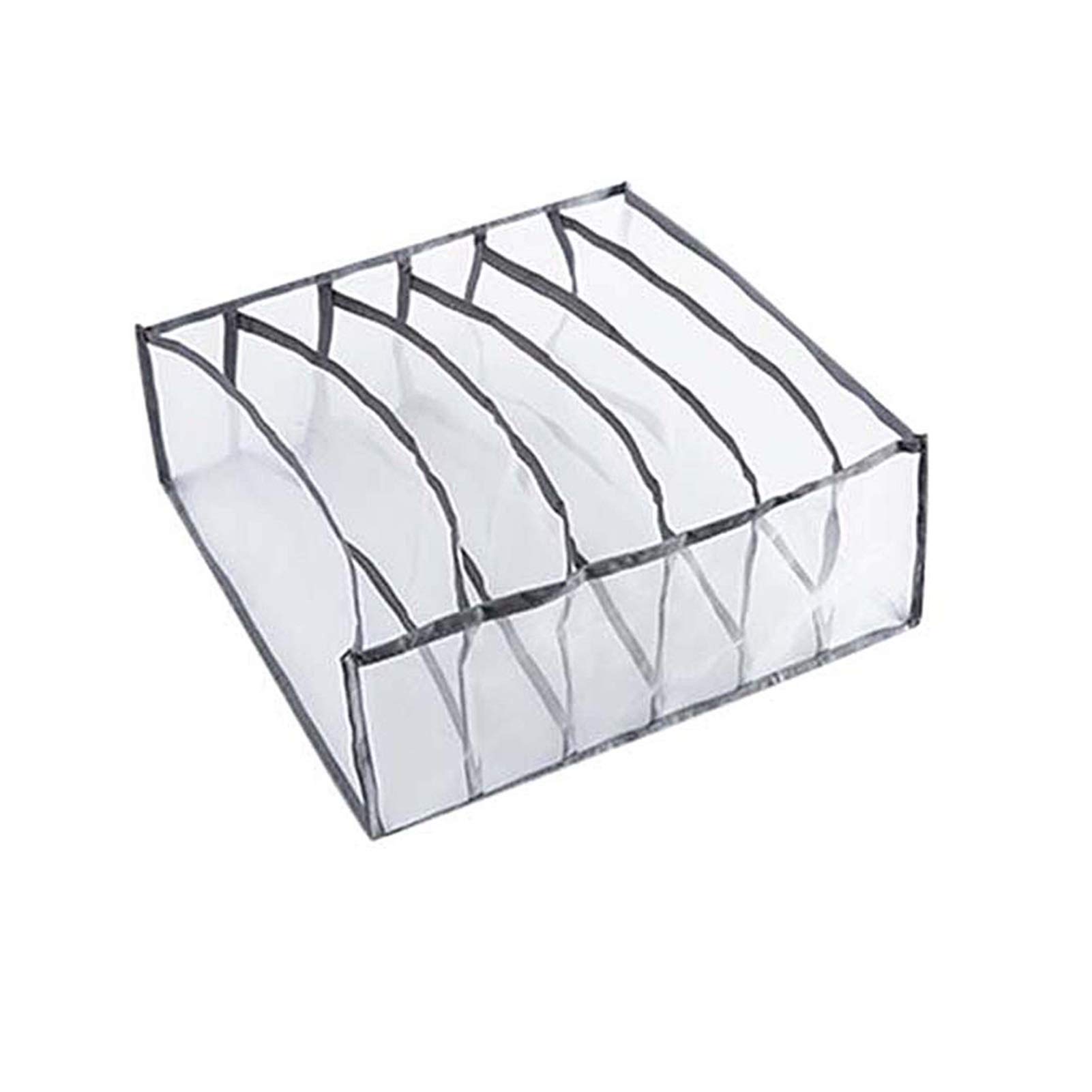 JSJJEDC Underwear Storage Box with Compartments - Bra, Sock & Underwear Organizer Drawer with Dividers - Perfect for Closet, Dresser & Bedroom Organization (Color: B)