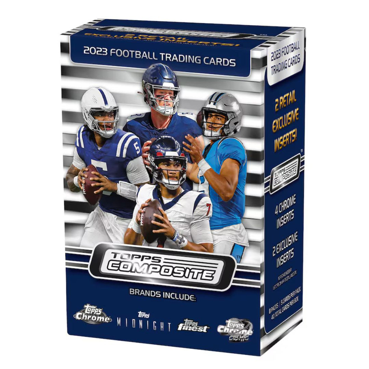 2023 Topps Composite Football 8 Pack Blaster Box - Premium NFL Trading Cards Collection for Collectors & Fans - Perfect for Gifts, Trading, and Display