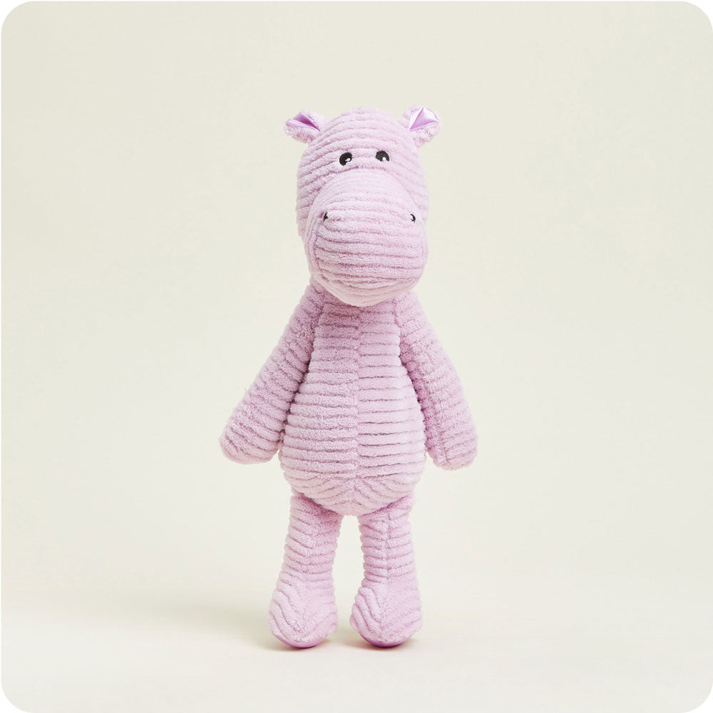 My First Warmies Plush Hippo - Microwaveable Heating Stuffed Animal for Kids & Adults - Perfect for Stress Relief, Anxiety, and Bedtime Comfort