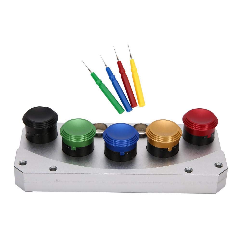 Professional Watch Oiler Set - Metal Watch Oil Dip Tool with Oil Dish & 4 Oil Pens | Precision Watch Repair Accessory for Watchmakers & Jewelers | Ideal for Watch Maintenance, Lubrication & DIY Repair Projects