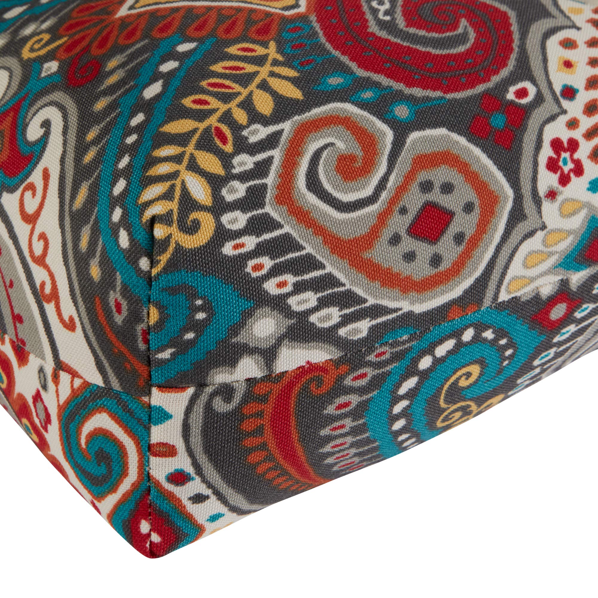 Greendale Home Fashions Outdoor Chair Cushions Set of 2 - Waterproof Patio Seat & Back Cushions for Garden, Deck, Poolside - Painted Desert Design (2-Pack)