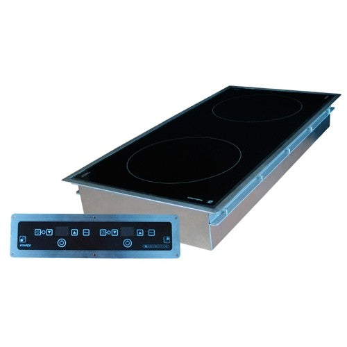 Equipex GL2 3500DIR 2-Burner Electric Induction Drop-In Range - Perfect for Commercial Kitchens & Restaurant Cooking Stations
