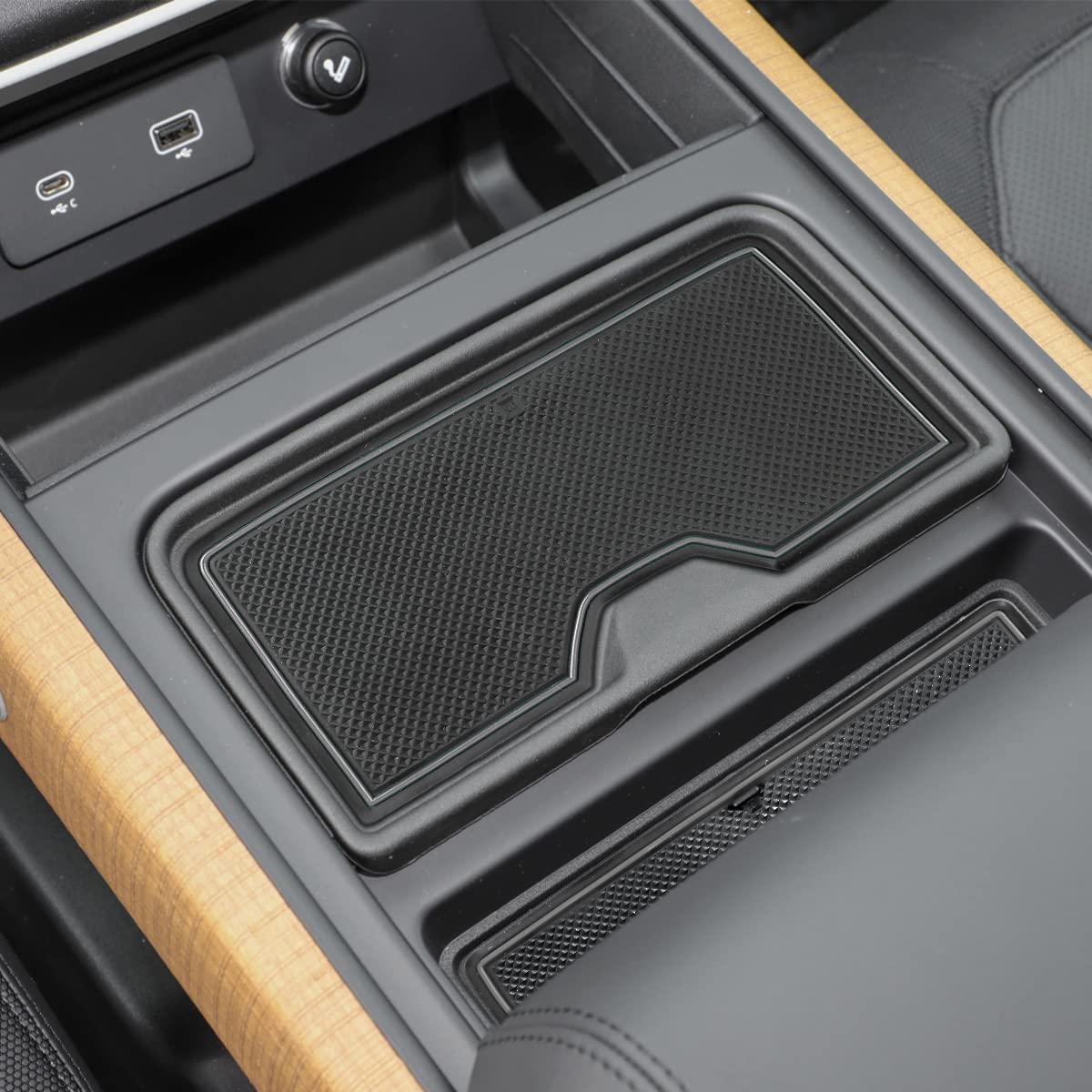 Premium Anti-Dust Cup Holder Liners for Land Rover Defender 110 (2020-2023) - Custom Fit Door Pocket & Center Console Mats - 20pc Gray Interior Accessories - Perfect for Off-Roading, Camping & Daily Commute