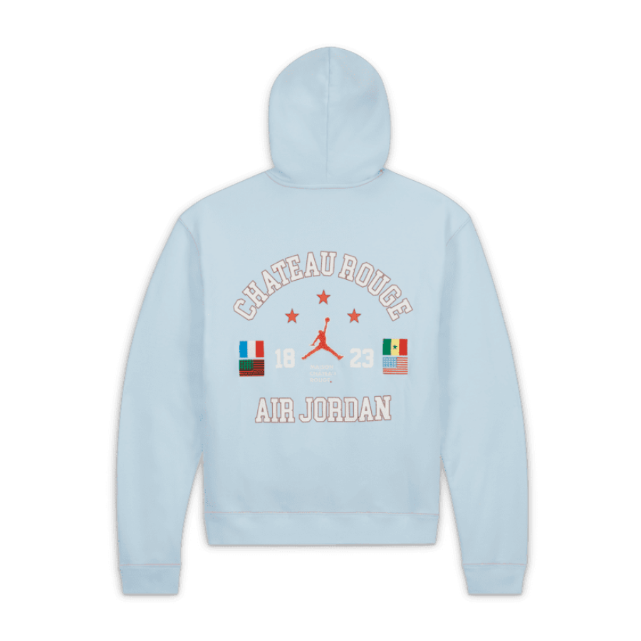 Air Jordan x Maison Chateau Rouge Fleece Hoodie - Celestine Blue | Men's Streetwear Fashion | Perfect for Casual Wear & Urban Outfits