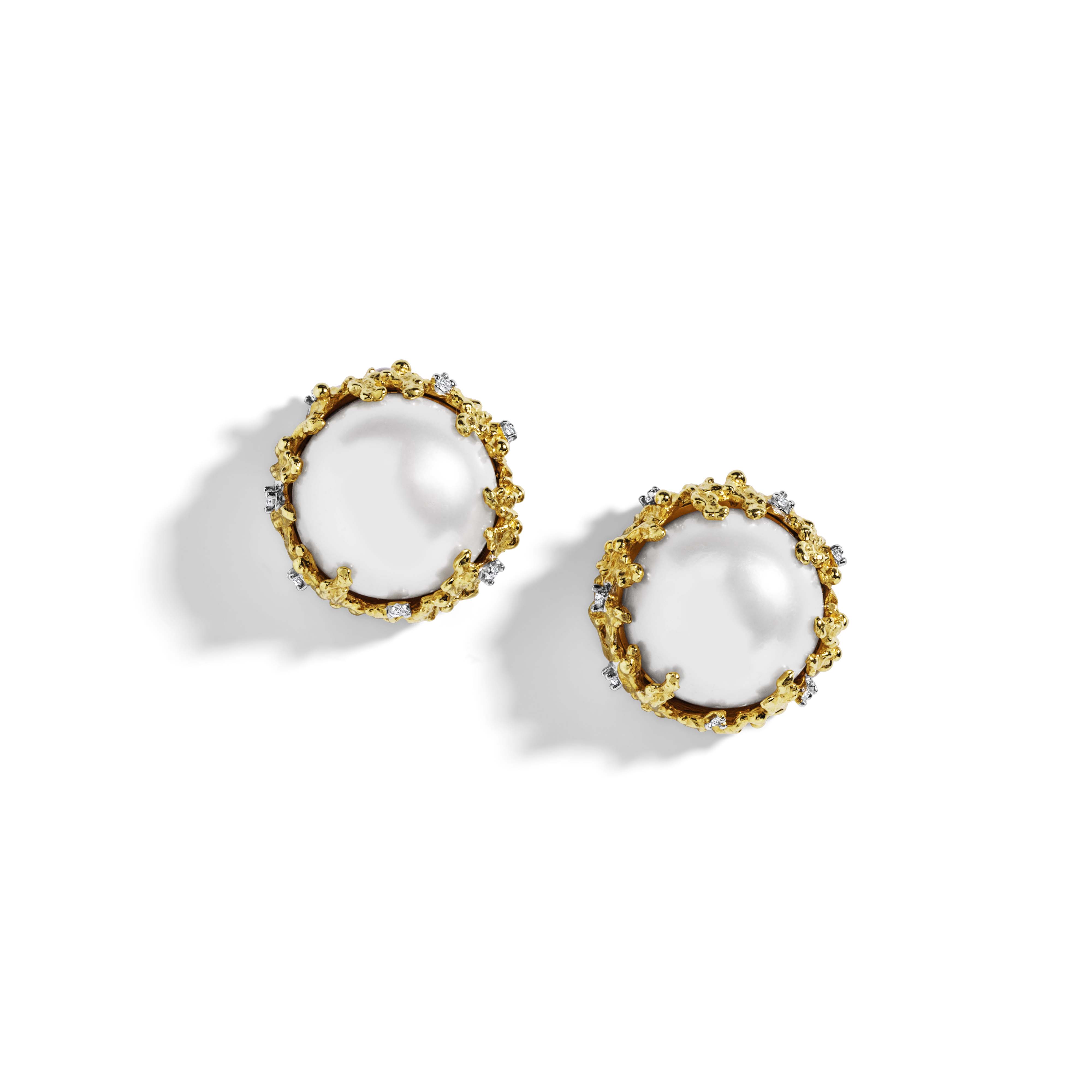 Exquisite Ocean-Themed Pearl and Diamond Earrings for Women – Perfect for Weddings, Parties & Special Occasions