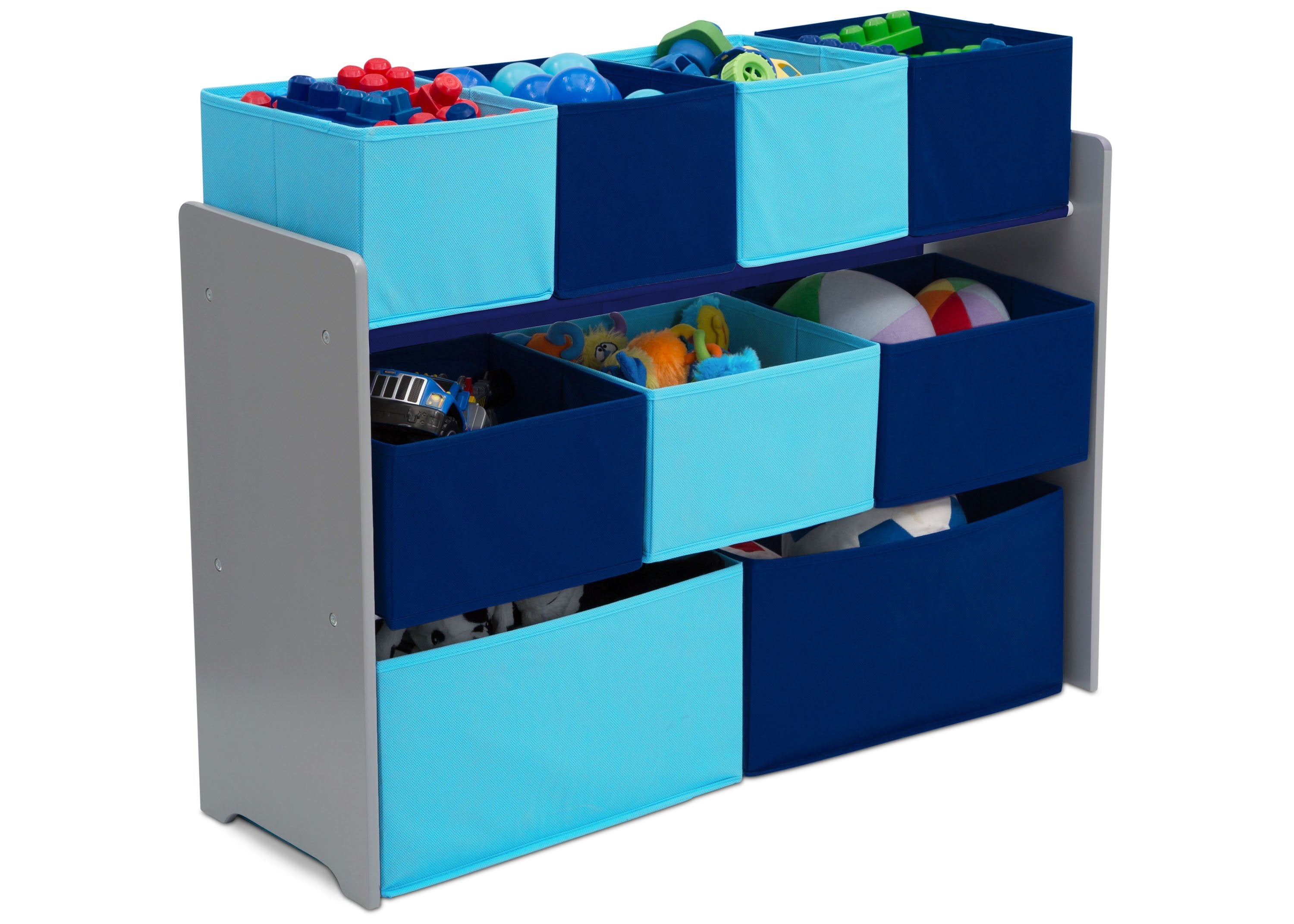 Deluxe Multi Bin Toy Organizer with Storage Bins - Kids Room Organization Solution for Toys, Books & Crafts - Perfect for Playrooms, Daycares & Home Storage