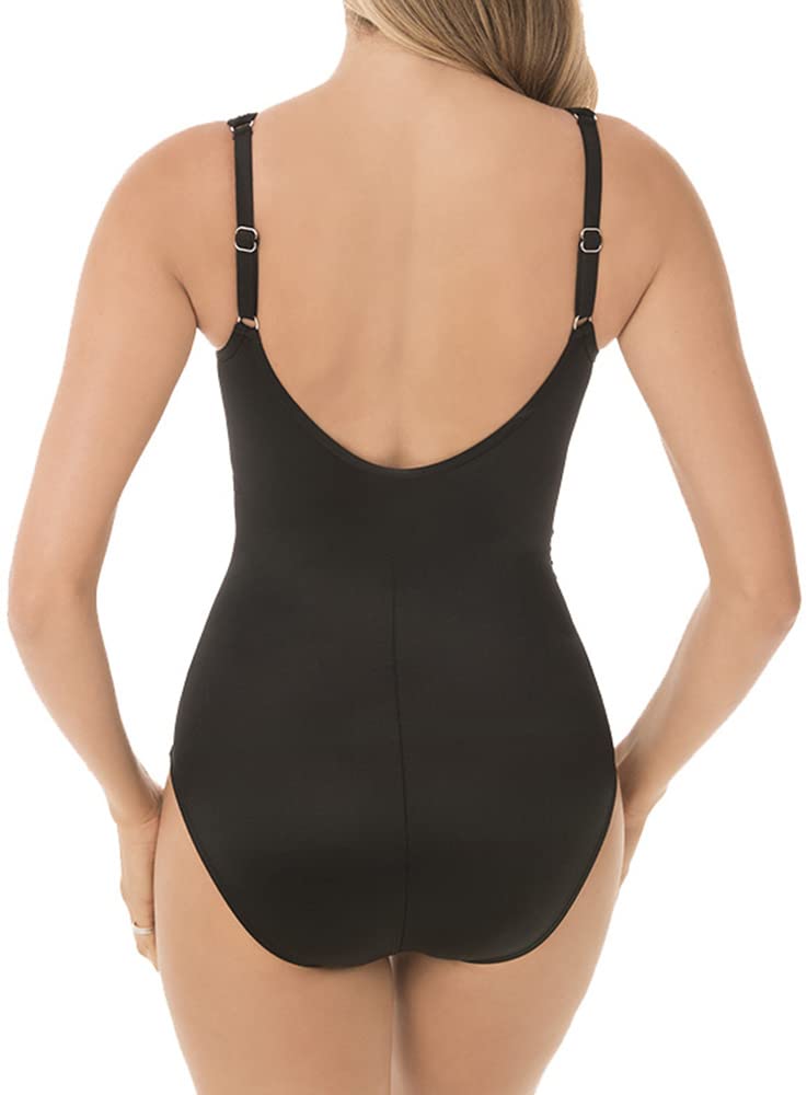 Miraclesuit Women's One Piece Swimsuit with Sweetheart Neckline, Underwire Bra & Tummy Control - Perfect for Beach Vacations, Pool Parties & Summer Getaways