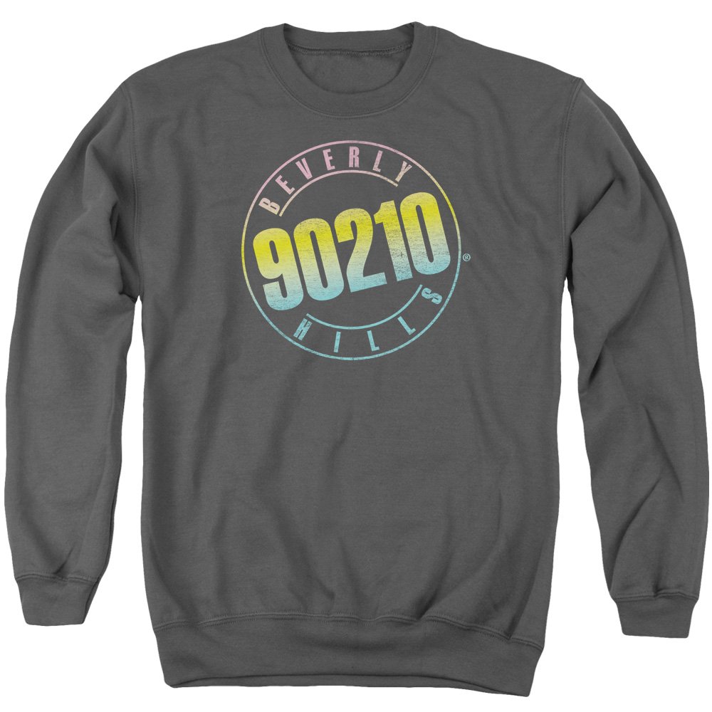 90210 Color Blend Logo Unisex Crewneck Sweatshirt for Men & Women | Soft Cotton Pullover for Casual Wear, Street Style & Loungewear