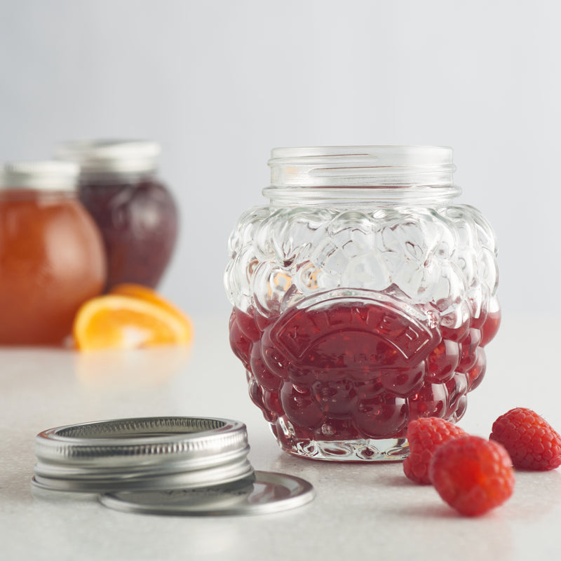 Kilner 400ml Glass Preserve Jar for Homemade Berry Jam - Perfect for Canning, Jelly Making & DIY Gifts