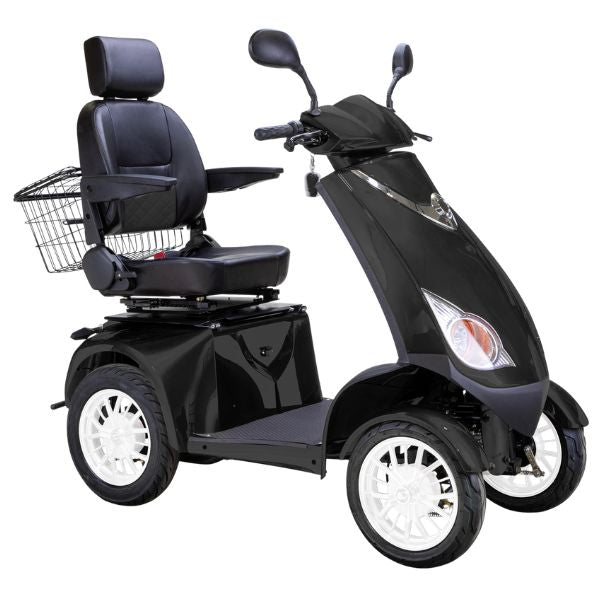 Premium Platinum Bariatric 4-Wheel Mobility Scooter for Heavy Adults - Heavy Duty Electric Wheelchair for Indoor & Outdoor Use - Ideal for Shopping, Travel, and Daily Mobility Assistance