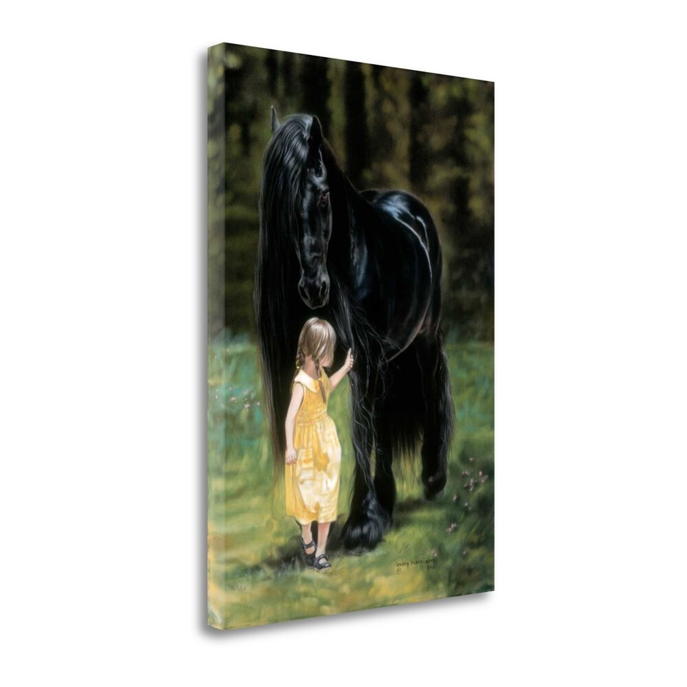 Back To The Barn By Lesley Harrison - Premium Fine Art Giclee Print on Gallery Wrapped Canvas - Ready to Hang Wall Decor - Perfect for Living Room, Bedroom & Office Artwork
