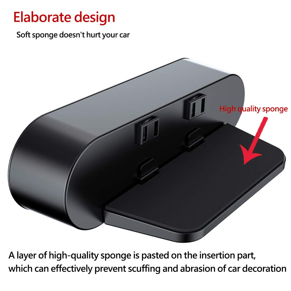 Premium PU Leather Car Seat Gap Filler - Universal Car Organizer with Side Pockets for Phone, Cards & Wallet - Perfect for Road Trips, Commuting & Daily Driving