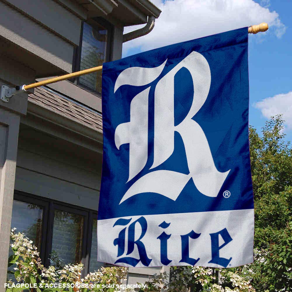 Rice Owls University College House Flag - Durable Outdoor Decorative Banner for Game Days, Tailgating & School Spirit