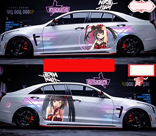 Tokisaki Kurumi Anime Car Sticker - Large, Double-Sided, Scratch-Resistant Vinyl Decal for Trucks & Vehicles - Perfect Gift for Date A Live Fans - Great for Anime Conventions, Car Meets & Personalizing Your Ride