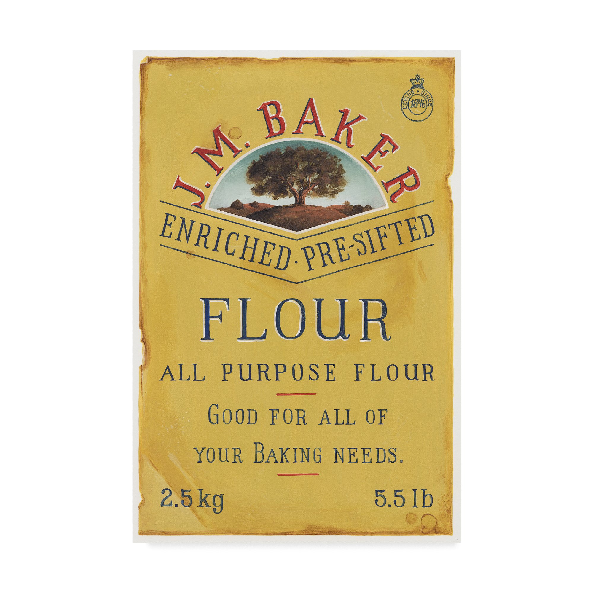 Premium All-Purpose Flour for Baking - Lisa Audit 30x47-Inch Art Print - Perfect for Kitchens, Bakeries & Home Decor