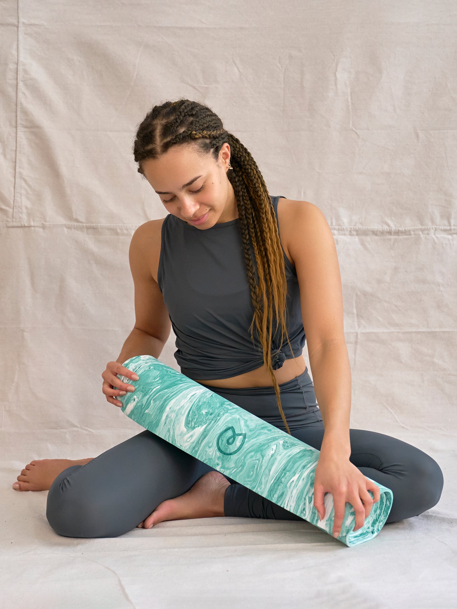 Yogamatters Aqua Evolve Yoga Mat - Non-Slip Eco-Friendly Exercise Mat for Yoga, Pilates & Home Workouts - Perfect for Hot Yoga, Studio Sessions & Travel