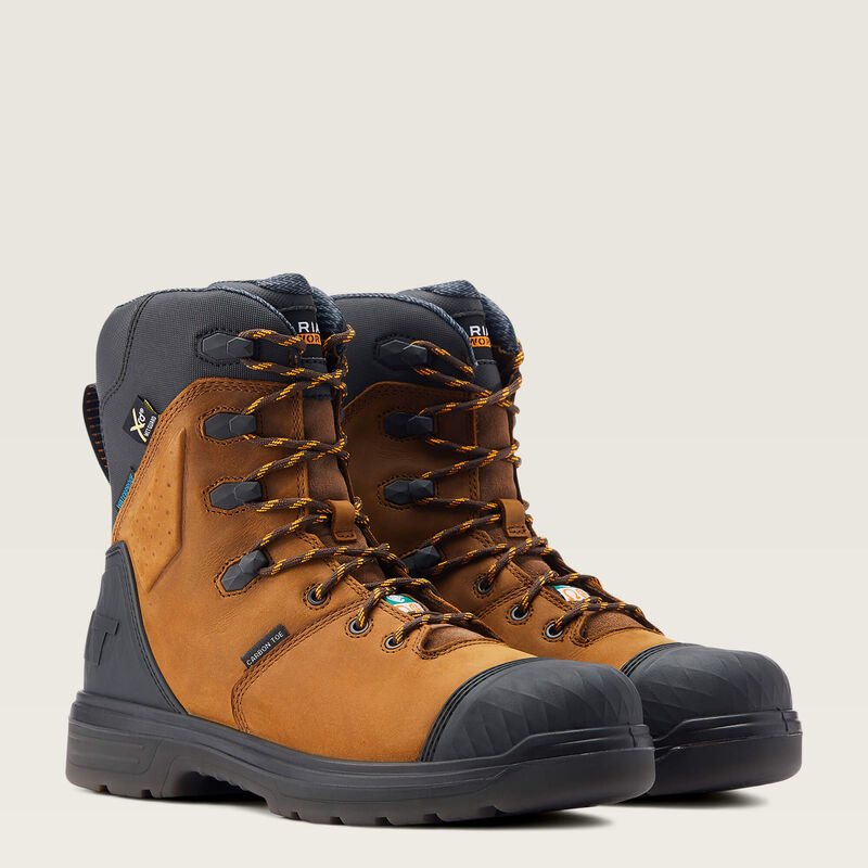 Turbo Outlaw 8 CSA MetGuard Waterproof Carbon Toe Work Boots for Men - Safety Steel Toe Construction Boots for Construction, Warehouse & Industrial Work