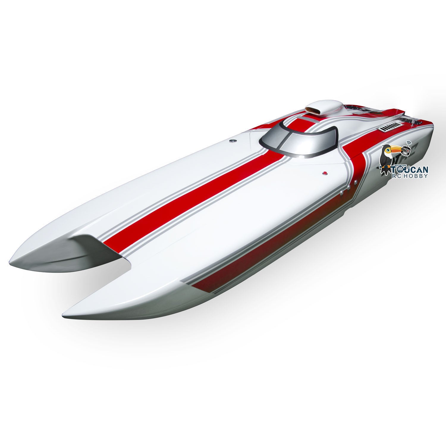 G30E 30CC Gas-Powered RC Racing Boat Kit - Pre-Painted Kevlar Hull DIY Model for Adults (1300x360x220mm) - Perfect for Advanced Players & Hobbyists - Great Gift for RC Enthusiasts - Ideal for Lake Racing, Pond Competitions & High-Speed Water Sports