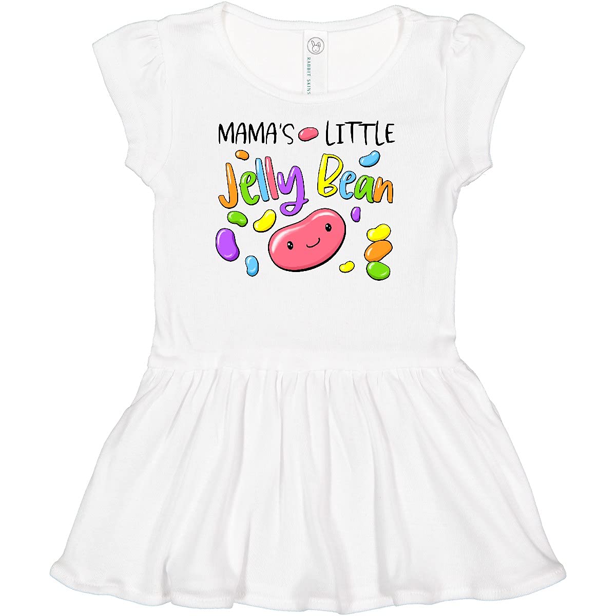 Inktastic Mama's Little Jellybean Cute Easter Candy Infant Dress - Adorable Baby Outfit for Easter Photos, Holiday Celebrations & Spring Family Gatherings