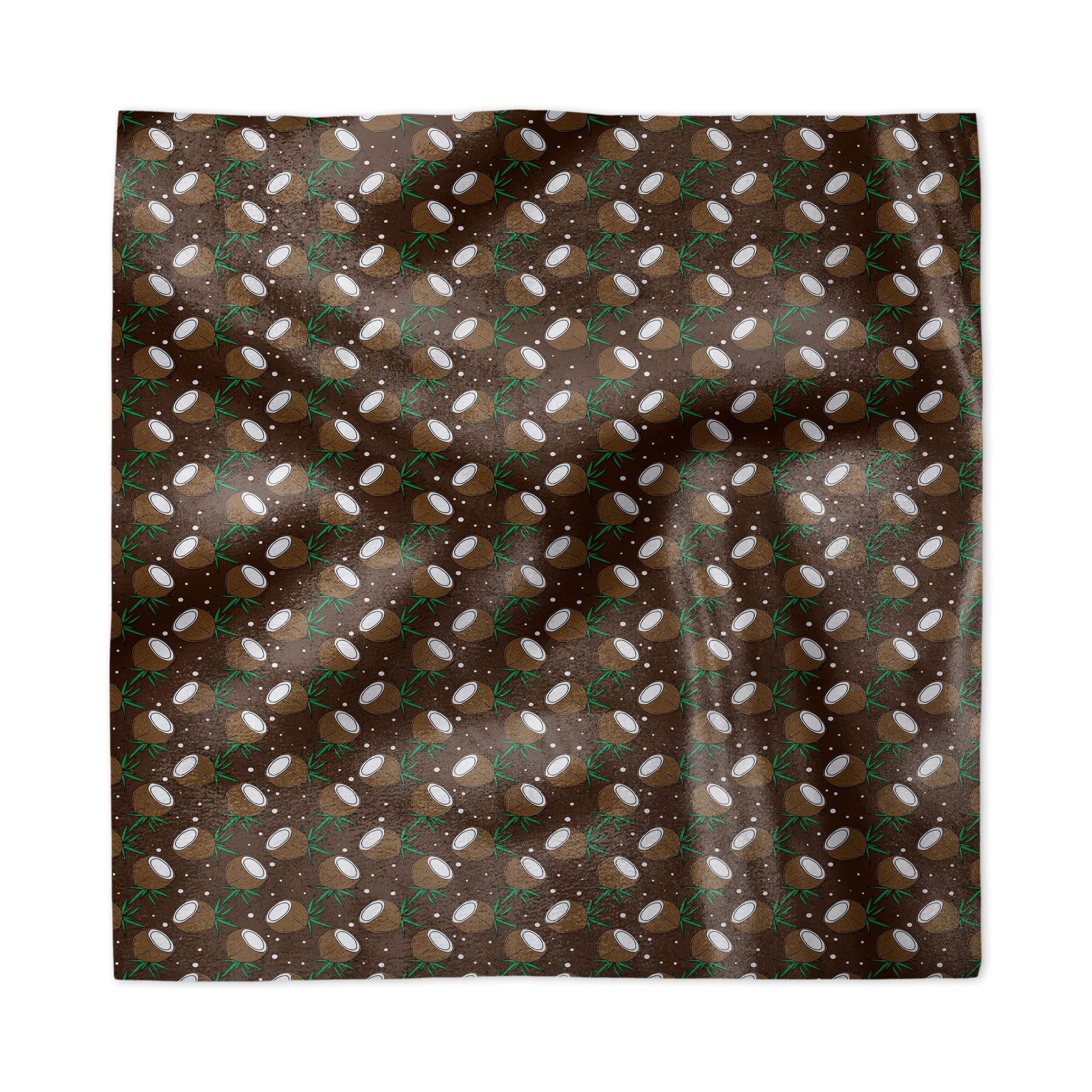 Ambesonne 4-Pack Chocolate Brown Satin Dinner Napkins 18