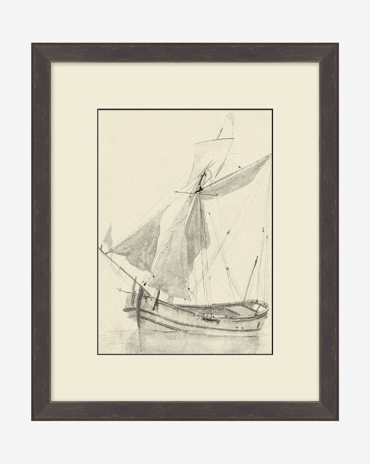 Hand-Drawn Sailboat Art Print - Nautical Wall Decor for Home, Office & Gifts | Perfect for Beach House, Coastal Living & Marine Enthusiasts