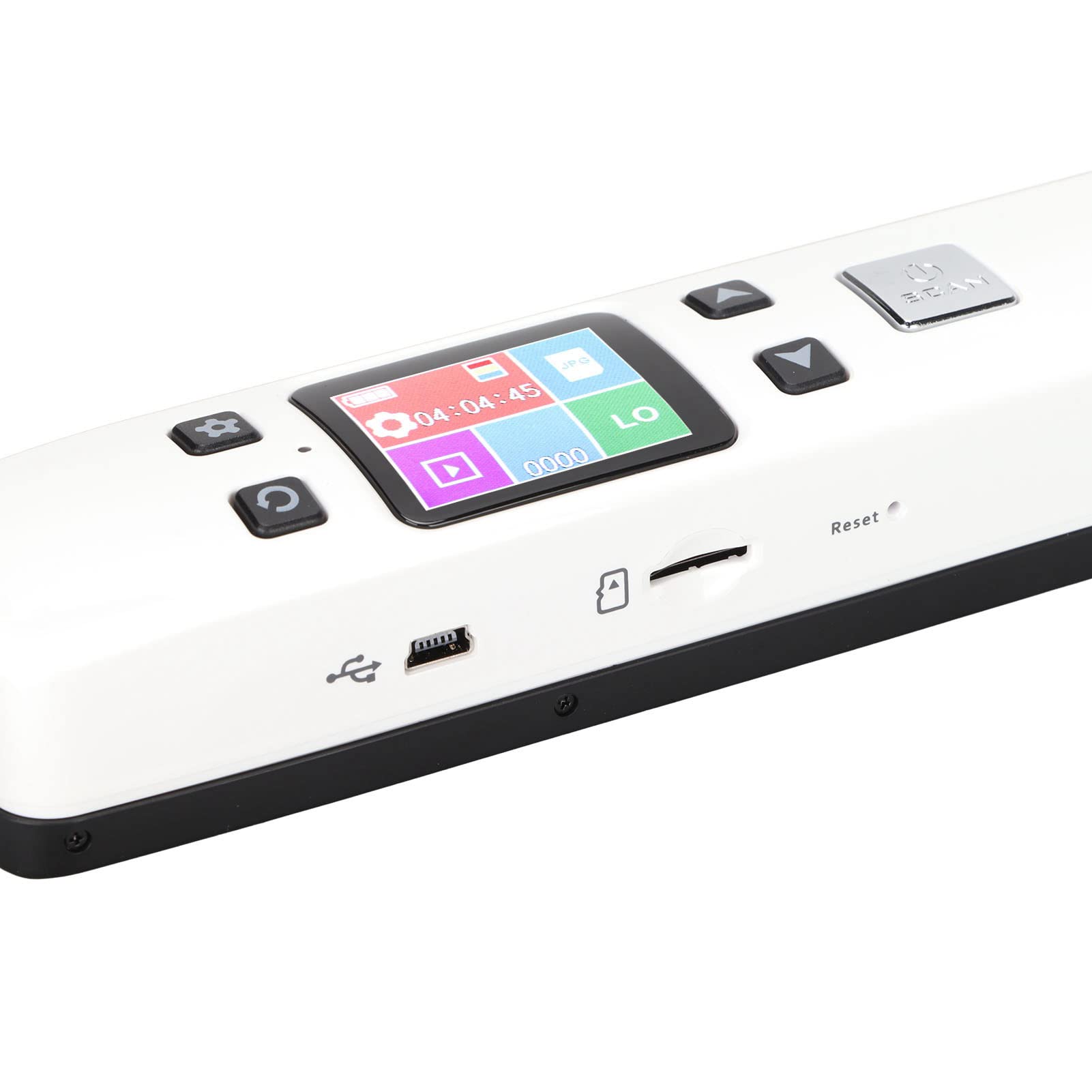 High-Resolution Portable Photo Scanner - 300/600/1050DPI JPEG & PDF A4 Document Scanner (White) | Perfect for Digitizing Old Photos, Scanning Documents, and Archiving Family Memories at Home or Office