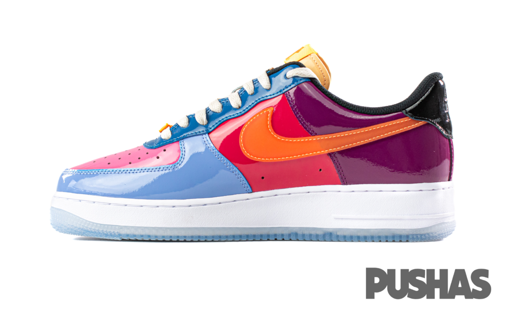 Nike Air Force 1 Low SP x Undefeated 'Multi Patent Total Orange' Sneakers (2022) - Men's Basketball Shoes for Streetwear & Casual Outfits