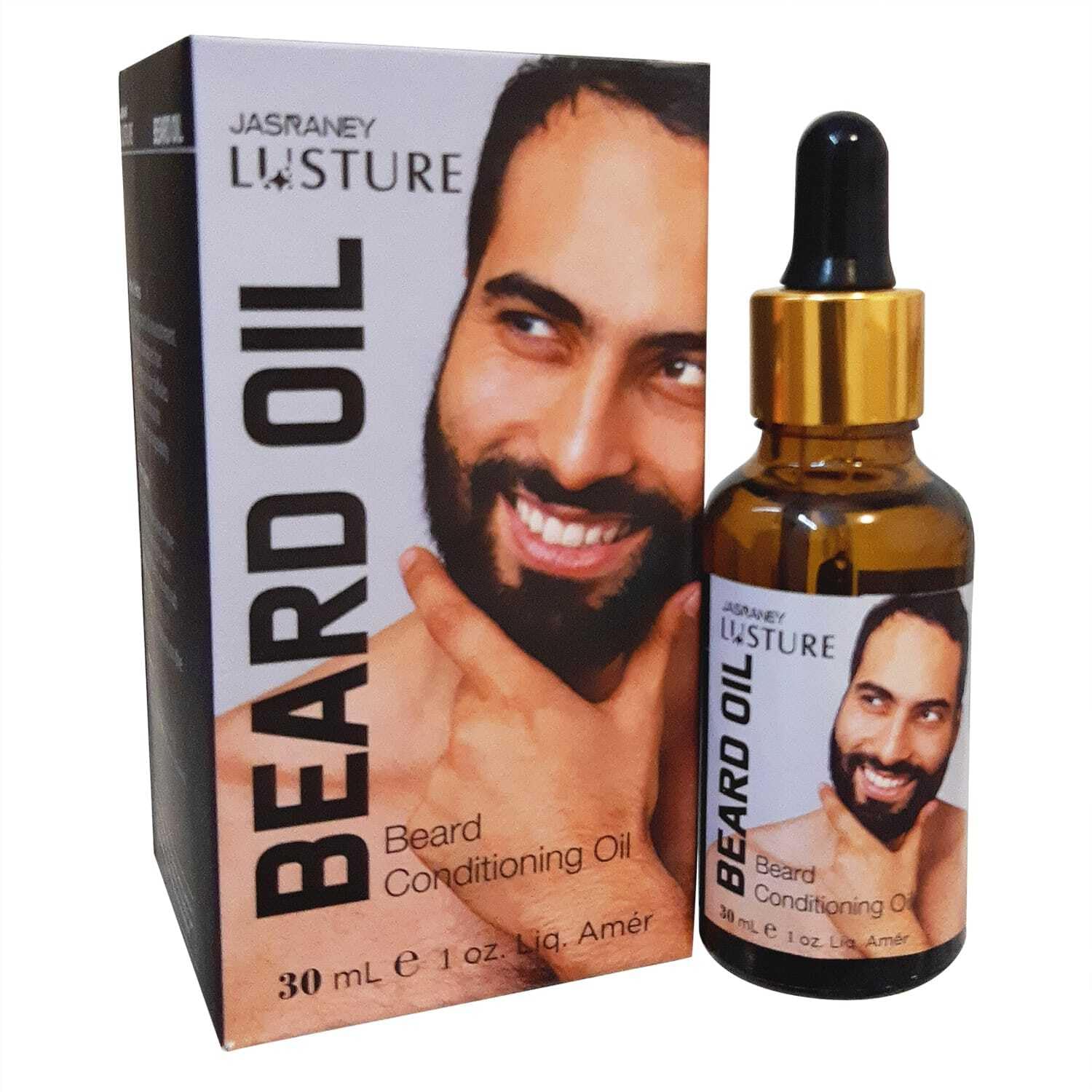 Jas Raney Beard Growth Kit - Combo Pack with Beard & Mustache Wax Stick (Black) & 30ml Natural Beard Oil for Thicker Growth - Perfect for Men's Grooming, Styling & Daily Care