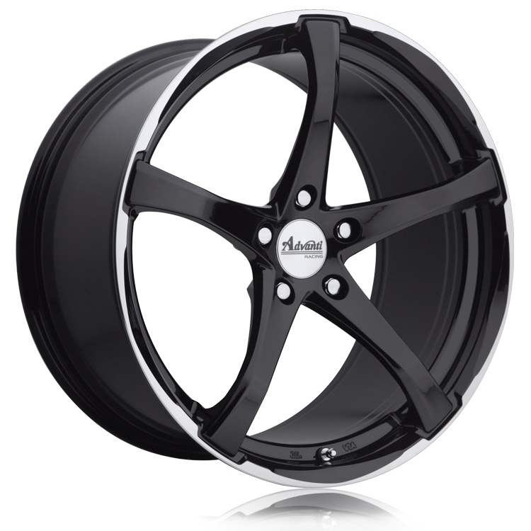 Advanti Denaro Gloss Black 19x9.5 +35 5x112mm 66.6mm Wheel Rims - High-Performance Alloy Wheels for Audi, BMW, Mercedes - Perfect for Street Racing & Custom Car Upgrades