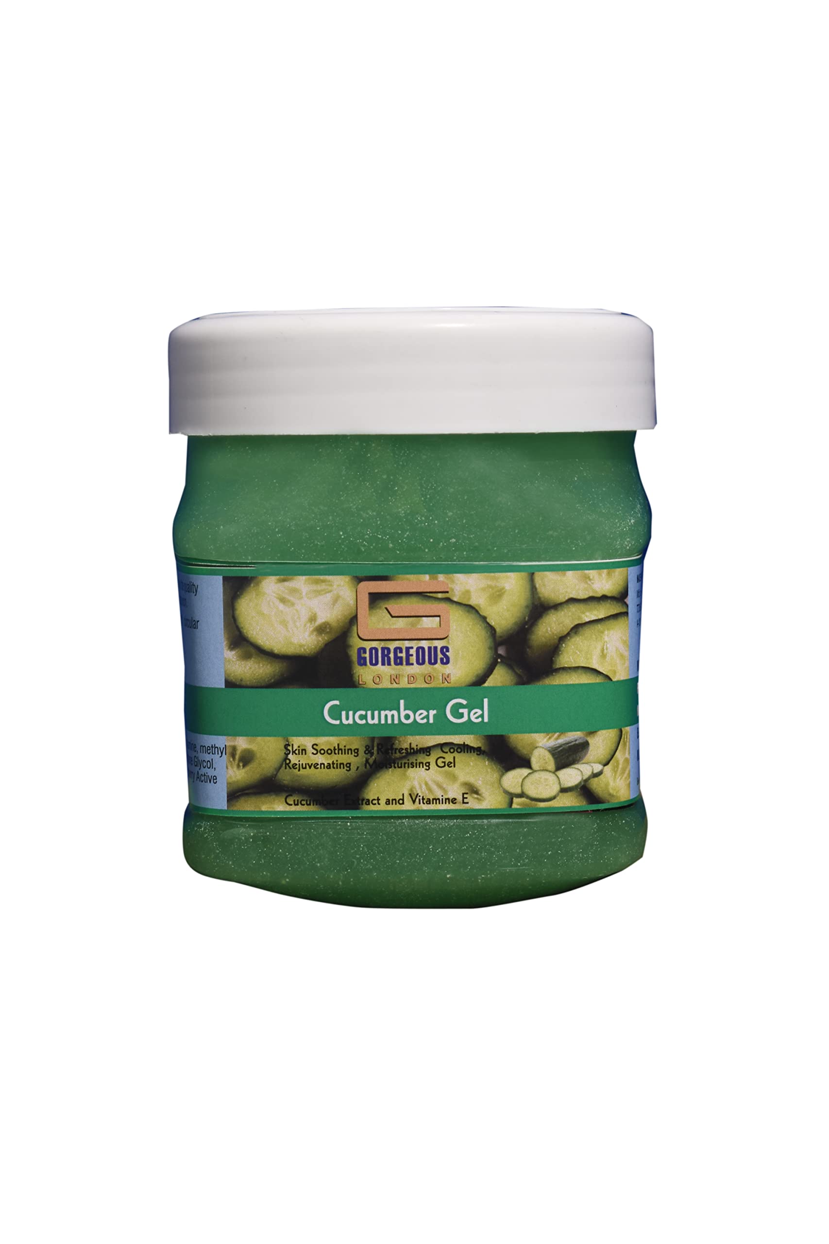 London Cucumber & Aloe Vera Gel Combo Pack (2 x 450ml) - Hydrating Face & Body Moisturizer for Dry Skin, Sunburn Relief & After Sun Care