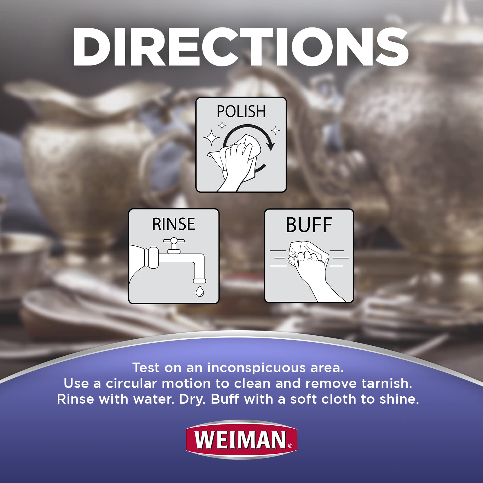 Weiman Jewelry Polish Cleaner & Tarnish Remover Wipes (20 Count) - Safe for Silver, Gold, Brass, Copper & Aluminum Jewelry - Perfect for Cleaning Antiques, Rings, Necklaces & Bracelets