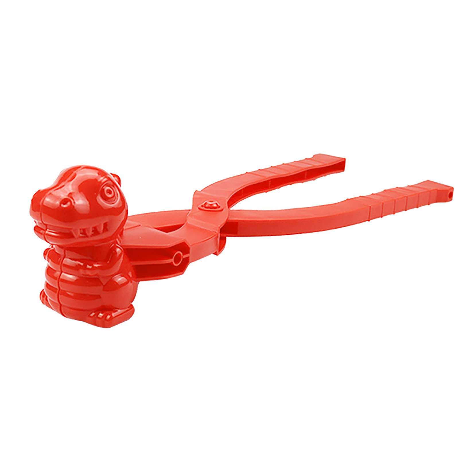Dinosaur Snow Mold Maker for Kids - Winter Snowball Shaped Tool, Outdoor Sand & Snow Toy for Boys & Girls (Red, One Size) - Perfect for Snow Play, Beach Activities & Winter Fun