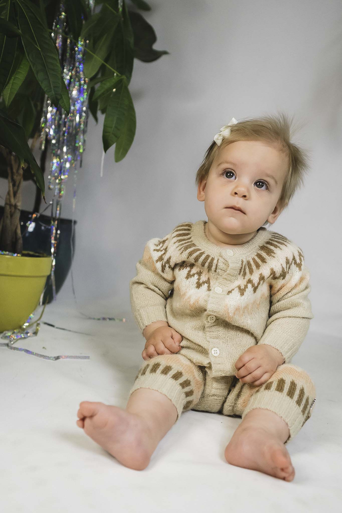 Frej Petal Blush Knit Bodysuit for Baby Girls - Soft Cotton Baby Onesie, Cute Outfit for Newborn & Infant - Perfect for Photoshoots, Playdates & Special Occasions