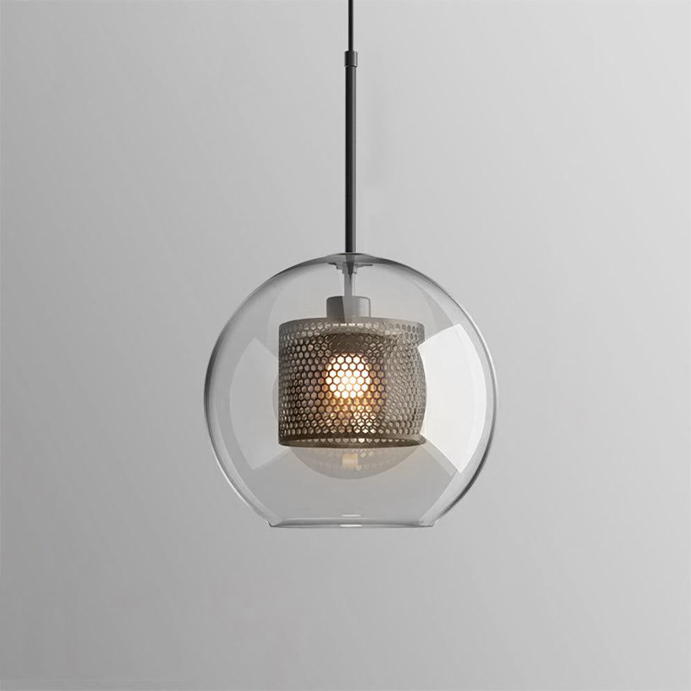 Chiswick Glass Pendant Light - Modern Hanging Ceiling Lamp for Kitchen Island, Dining Room & Bedroom Lighting