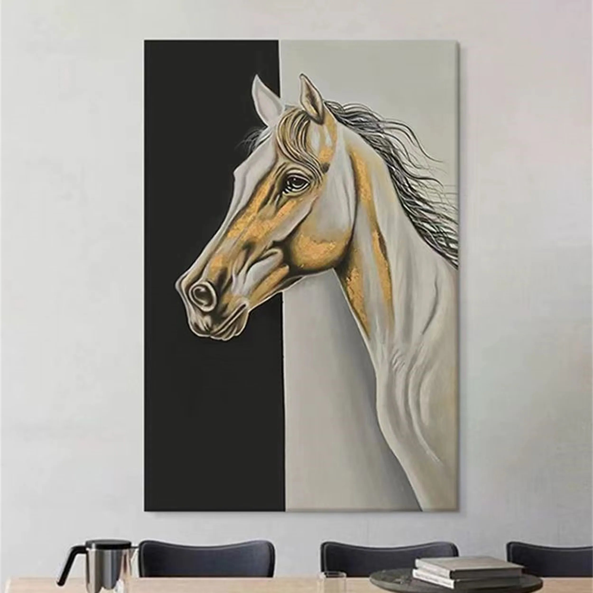 Animal Art Painting #AP014 - Handmade Canvas Wall Decor for Living Room, Bedroom & Office - Perfect Gift for Pet Lovers & Home Decor