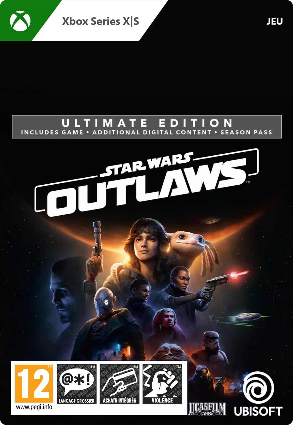 Star Wars Outlaws - Ultimate Edition | Xbox Series X|S Digital Download Code | Epic Space Adventure Game for Sci-Fi Fans & Action Lovers | Perfect for Solo Gaming & Star Wars Universe Exploration