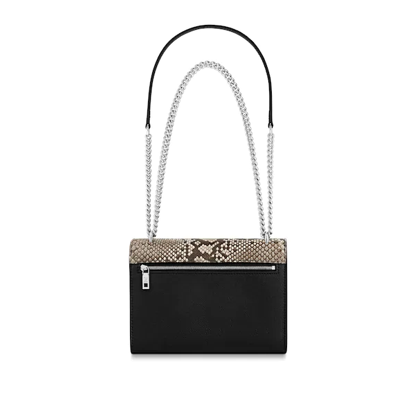 Louis Vuitton MyLockMe BB Roccia Python Leather Crossbody Bag - Luxury Designer Handbag for Women, Perfect for Date Night & Evening Events
