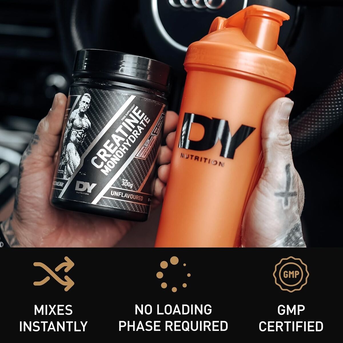Dorian Yates Premium Creatine Monohydrate Powder 300g - Pure Muscle Building Supplement for Strength Training & Bodybuilding