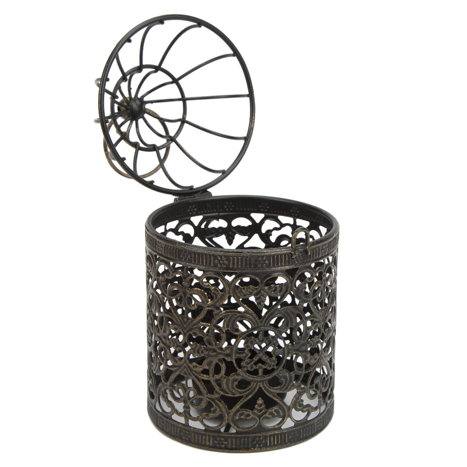 Vintage European Retro Metal Candle Holder with Exquisite Gold Finish - Elegant Wedding & Party Decor for Home, Dining Table, and Romantic Ambiance (B Brush Gold)