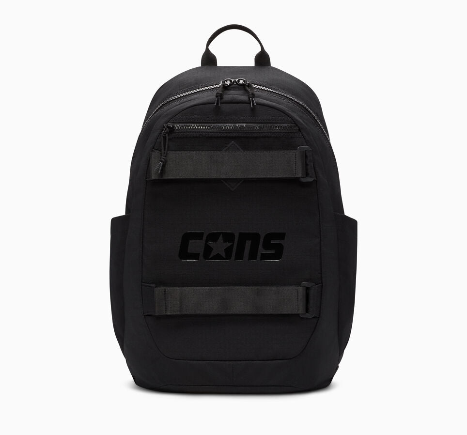 Converse Cons Utility Backpack - Durable Black School & Travel Backpack for Men & Women - Perfect for College, Work, Gym & Outdoor Adventures
