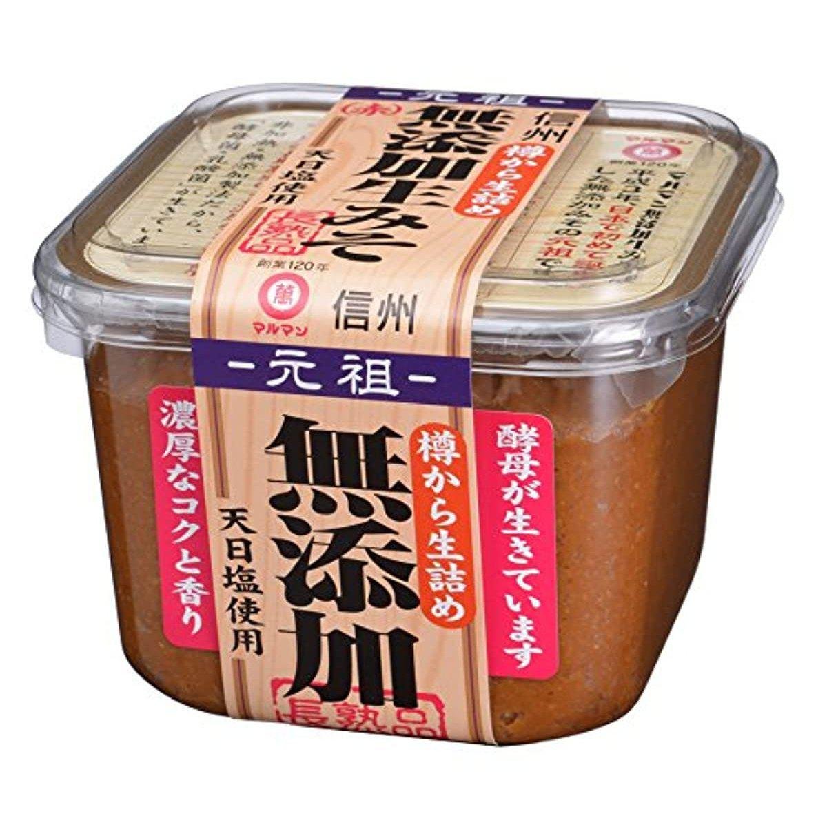 Maruman Mutenka Natural Nama Aka Red Miso Paste 750g | Authentic Japanese Fermented Soybean Seasoning | Perfect for Soups, Marinades & Glazes