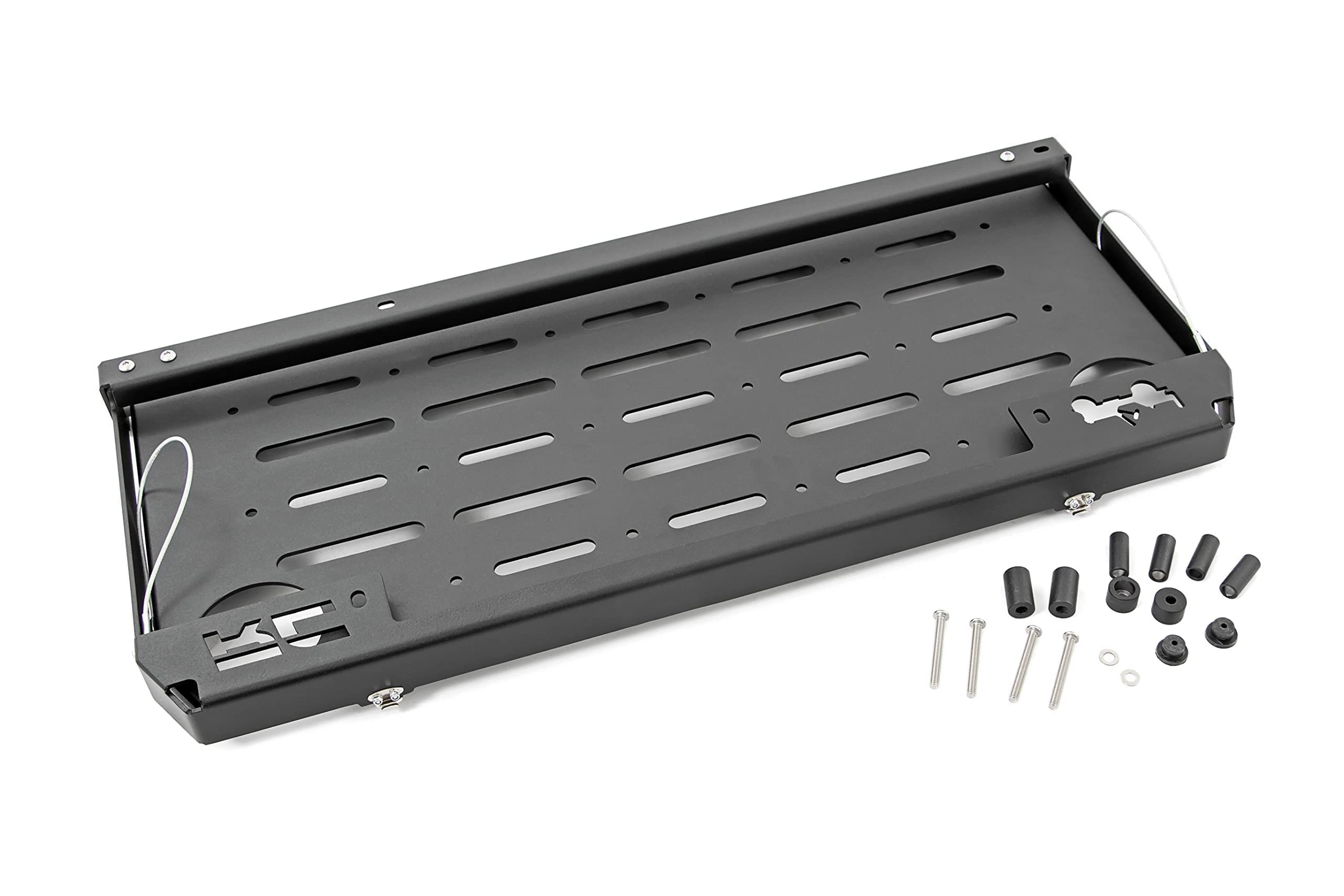 Rough Country Folding Rear Tailgate Table for Jeep Wrangler JL & Unlimited (2018-2024) | Heavy Duty Camping Gear | Perfect for Outdoor Cooking, Picnics & Tailgating