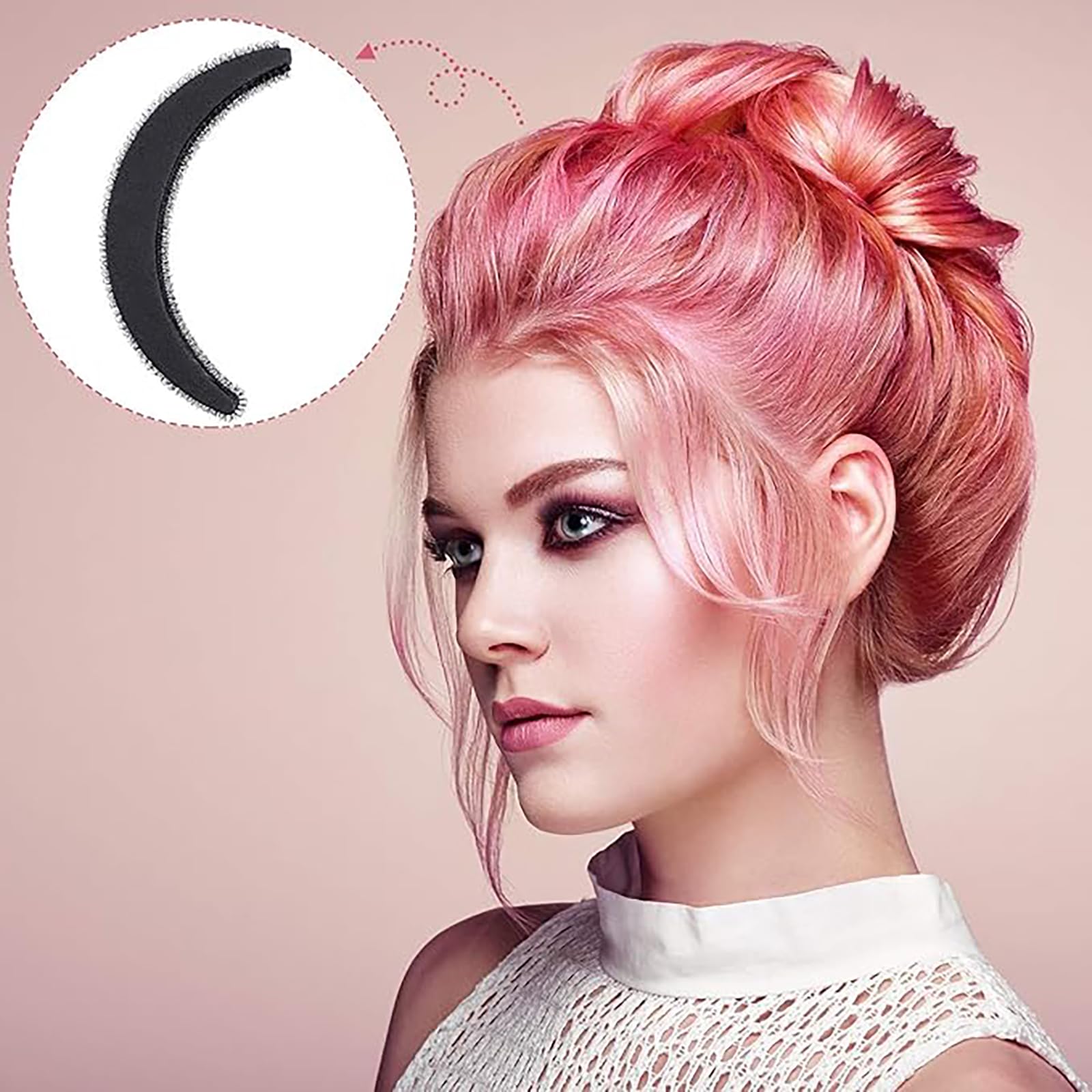 10-Piece Hair Volumizing Accessories Set for Women - Braiding Tools, Bump It Base & Volumizing Hair Comb (Black & Brown) | Perfect for Styling, Cosplay & Everyday Hair Volume Boost