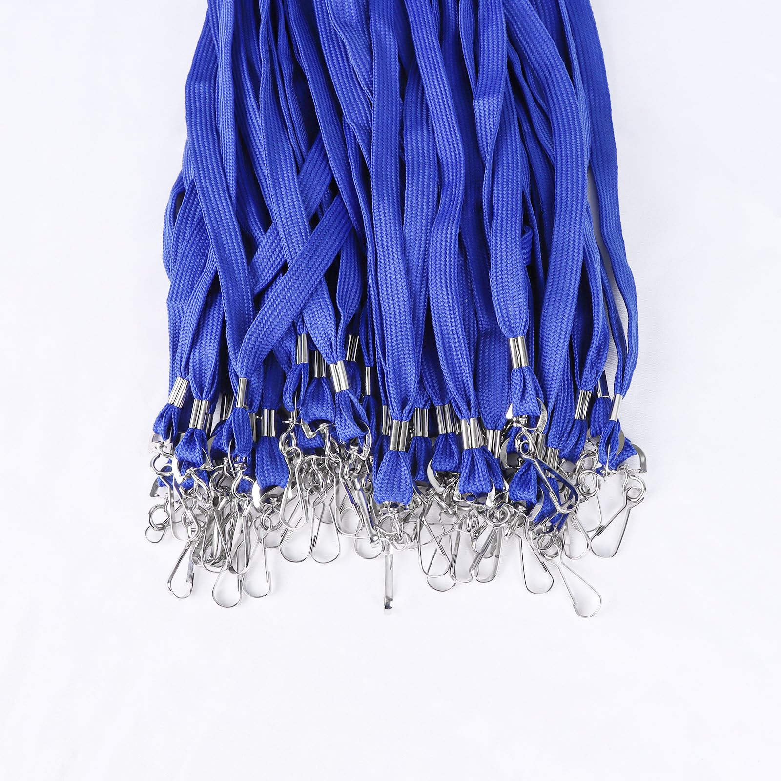 Economy Badge Lanyards 100 Pack with Swivel Hook for ID Cards & Business - Office & School Use